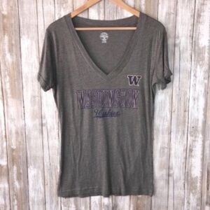 Rivalry Threads Charcoal V-Neck Graphic Tee
